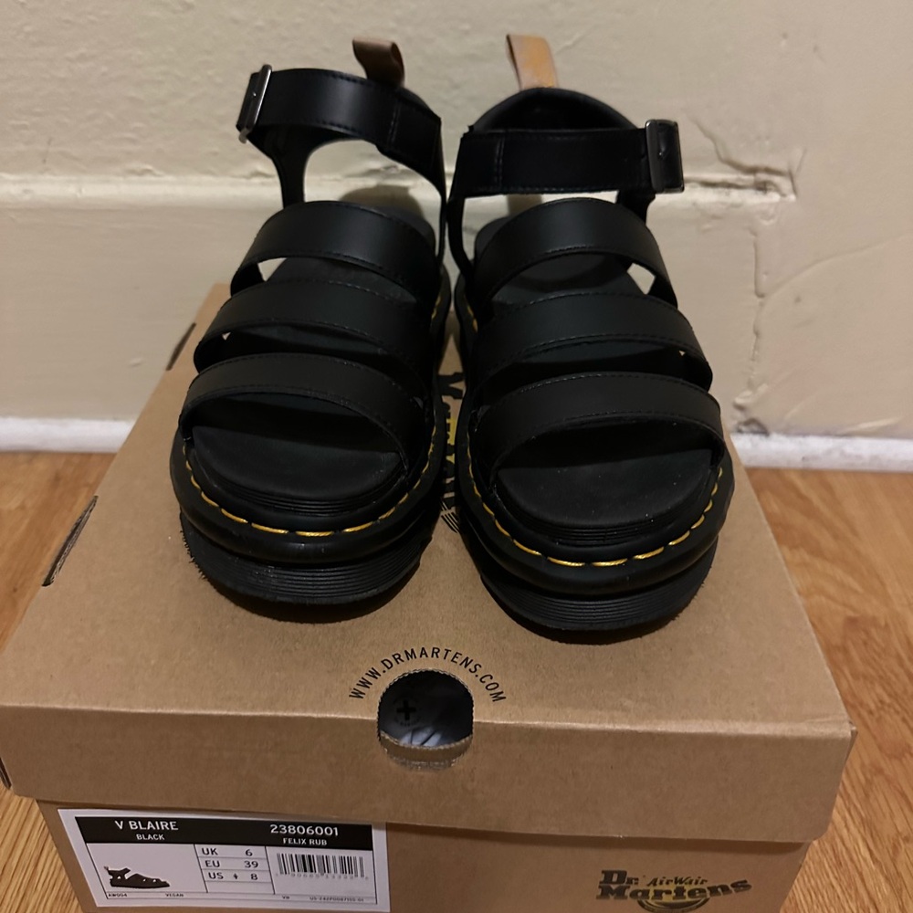 Dr Martens Vegan Blair Felix Gladiator Sandals. - Picture 7 of 9